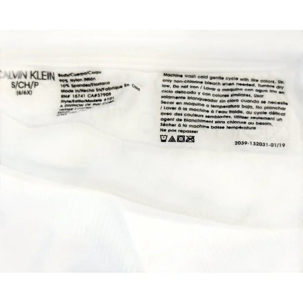 Two Calvin Klein Girl's Seamless Signature Bralettes White Size S (6/6X) NWT